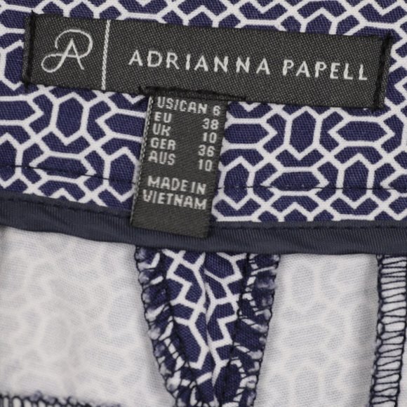Adrianna Papell Printed Kate Fit Dress Pants size US 6 - Picture 8 of 9